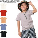 Tシャツ キッズ 半袖 OCEAN&GROUND オーシャンアンドグラウンド POCKET T ポケットT 80-160cm