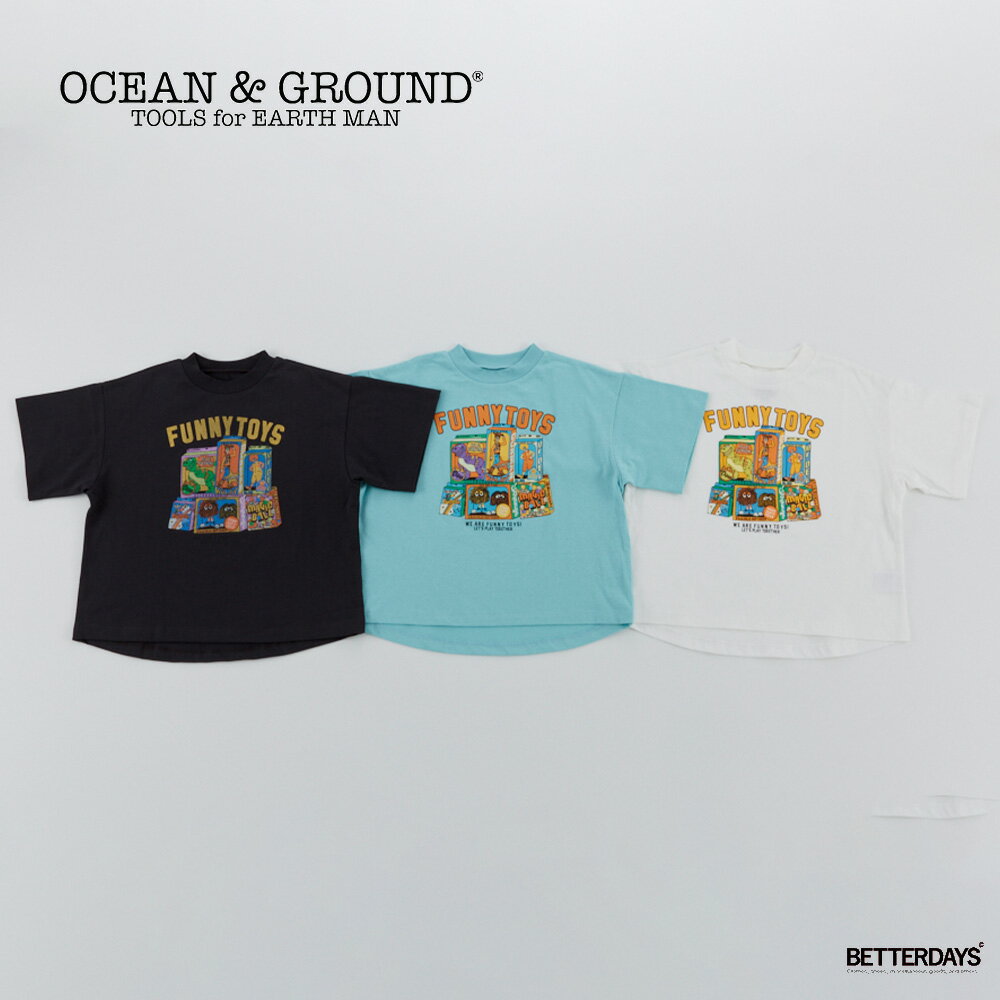 Rakuten - 【1200円OFFクーポン配布中6月スーパーセール】Tシャツ キッズ パロディプリント FUNNY TOY'Sプリント Tシャツ 半袖 ベビー オーシャンアンドグラウンド OCEAN&GROUND 4636102