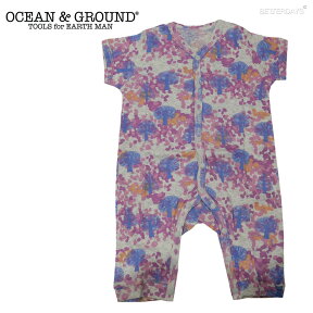 ロンパース 半袖 OCEAN&GROUND オーシャンアンドグラウンド TREE CAMO 半袖ロンパス 男の子 女の子 ベビー 赤ちゃん 新生児