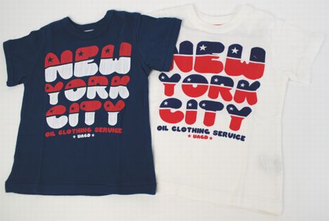 Tシャツ キッズ 半袖 OIL オイル キッズ 100cm-150cm NEW YORK CITY OIL CLOTHING SERVICE 子供服