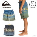 水着 スイムウェア キッズ ボーイズ 男の子 プリント クイックシルバー QUIKSILVER EVERYDAY WORDBLOCK VL YTH 16