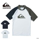ラッシュガード 半袖 水着 キッズ クイックシルバー マリンスポーツウェア QUIKSILVER ALL TIME SR YOUTH