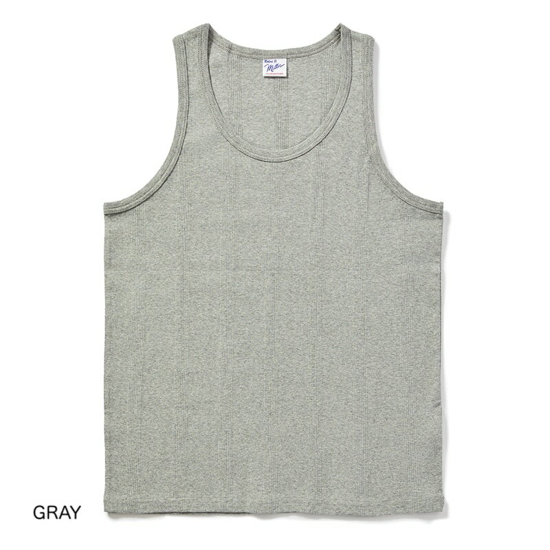 【1000円OFFクーポン配布中4月お買い物マラソン】タンクトップ メンズ ロバートピーミラー Panel-rib Casual fit Tanktop クルーネック Robert P.Miller (140c) 到着後1か月以内にレビューを書いて次回2000円以上で200円OFFクーポン配布中