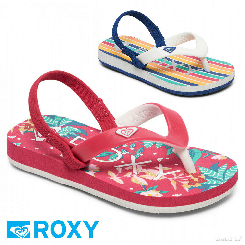 【1000円OFFクーポン配布中 5月お買い物マラソン】ビーチサンダル キッズ ロキシー ベビー ROXY TW TAHITI VI 12cm-16cm 4種類