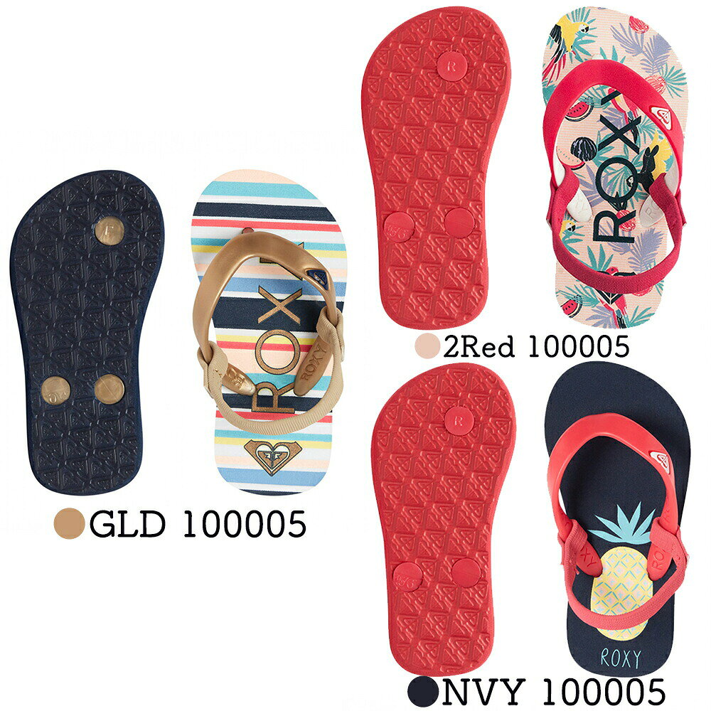 ビーチサンダル 女の子 ロキシー ROXY キッズ ベビー TW VIVA GLITTER II 12cm-16cm