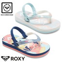 【1000円OFFクーポン配布中 9月スーパーセール】ロキシー ROXY キッズ ベビー ビーチサンダル TTW PEBBLES VI 12cm-16cm