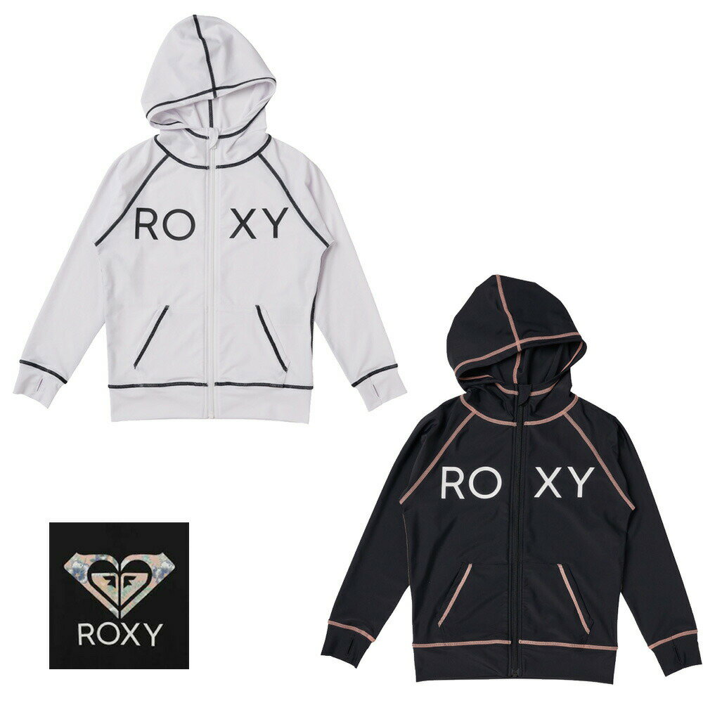 ロキシー パーカー レディース ラッシュパーカ ガールズ ロキシー ラッシュガード パーカー 長袖 水着 女の子 ROXY MINI RASHIE PARKA