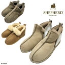 ムートンアンクルブーツ ムートンブーツ レディース シェパード SHEPHERD ANNIE ファー付き SLIPPERS 23-25.5cm