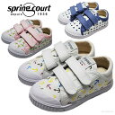 【訳あり品／50 OFF】ベルクロ キッズ スプリングコート スニーカー G2 KIDS PRINTED CANVAS 【国内正規品】 Spring Court プリントスニーカー キッズ ジュニア 男の子 女の子 子供 14.5-19cm 靴