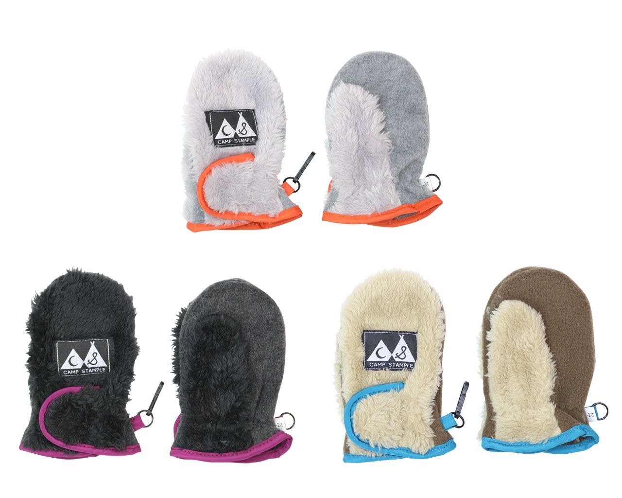 【最大1000円OFFクーポン配布中ブラックフライデー】スタンプル Stample ボアフリース ベビーミトン 手袋 男の子 女の子 子供 保育所 幼稚園 雪遊...