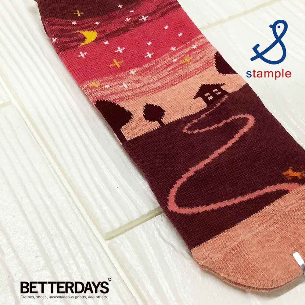 High Socks - 【1000円OFFクーポン配布中4月お買い物マラソン】靴下 キッズ スタンプル Stample 月と星 ハイソックス 男の子 女の子 子供 保育所 幼稚園 小学生 ベビー 10-12cm 70670