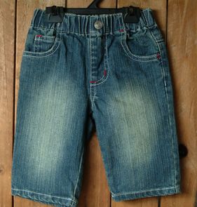 【アウトレット】ハーフパンツ キッズ ZIPSジップス ストレッチデニム総ゴム フラップポケット 80cm 90cm