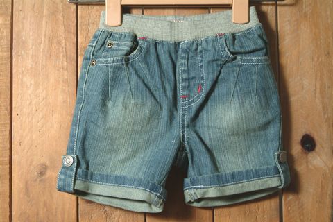 乐天商城 - 【アウトレット】ハーフパンツ ベビー ZIPSジップス ウエストリブゴムショートデニムパンツ キッズ 80cm