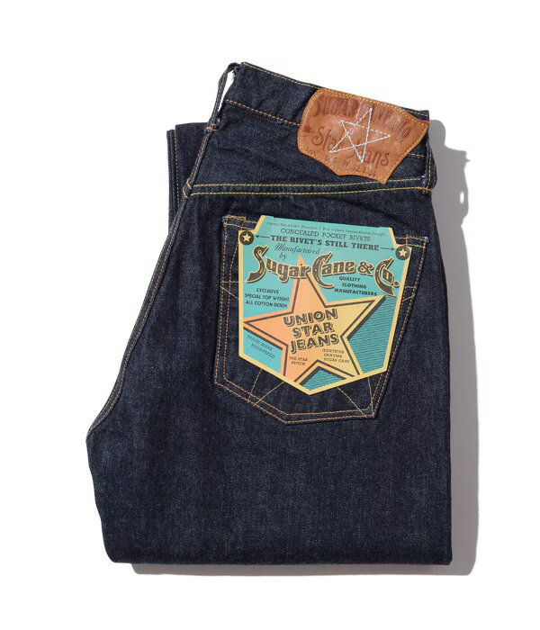 乐天商城 - ジーンズ メンズ デニム シュガーケーン Lot No. SC40065 / 14.25oz. DENIM UNION STAR JEANS SUGAR CANE