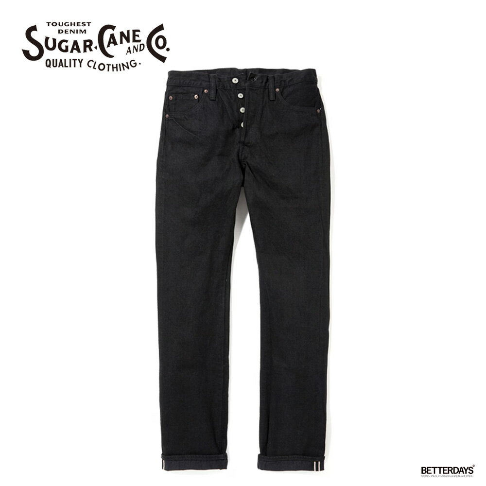 乐天商城 - ブラックジーンズ メンズ デニム シュガーケーン タイプ3 スリムフィット Lot No. SC41470 / 13oz. BLACK DENIM TYPE-III (SLIM FIT)