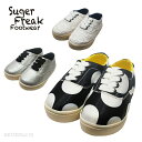 【1000円OFFクーポン配布中 8月買い物マラソン】【アウトレット】スニーカー キッズ シュガーフリーク SUGAR FREAK NYブランド スリッポン レース ドット柄 靴 子供 オススメ 15-22cm