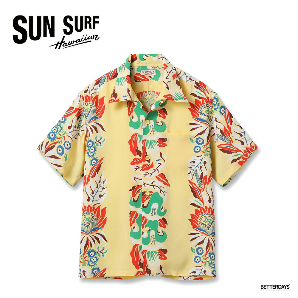 【最大1000円OFFクーポン配布中ブラックフライデー】アロハシャツ メンズ ユニセックス サンサーフ SUN SURF Lot No. SS39416 / RAYON HAWAIIAN SHIRT “PARADISE FLOWER”