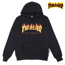 【アウトレット】パーカー メンズ レディース スラッシャー THRASHER FLAME HOODIE トレーナー プルオーバーパーカ フーディ 裏起毛 【国内正規品】