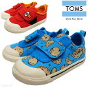 スニーカー キッズ TOMS トムス トムズ ブルー クッキー モンスター プリンテッド レッド エルモ フェイス キャンバスキッズドエニー Doheny 13-16cm 靴 エスパ 【国内正規品】