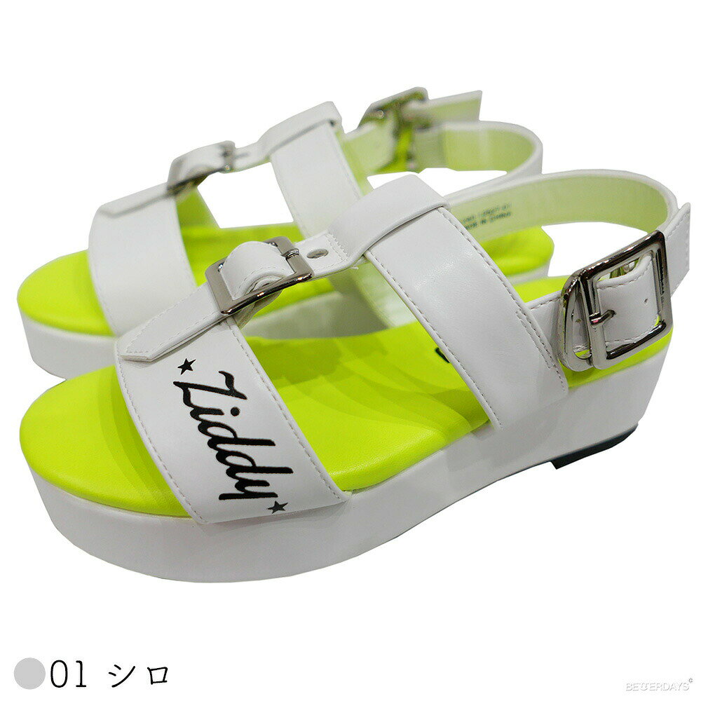【アウトレット／50%OFF】サンダル 女の子 Ziddy ジディー 21-24cm キッズ 子供 シ...