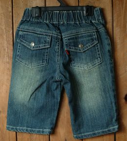 【アウトレット】ハーフパンツ キッズ ZIPSジップス ストレッチデニム総ゴム フラップポケット 80cm 90cm