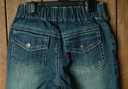 【アウトレット】ハーフパンツ キッズ ZIPSジップス ストレッチデニム総ゴム フラップポケット 80cm 90cm