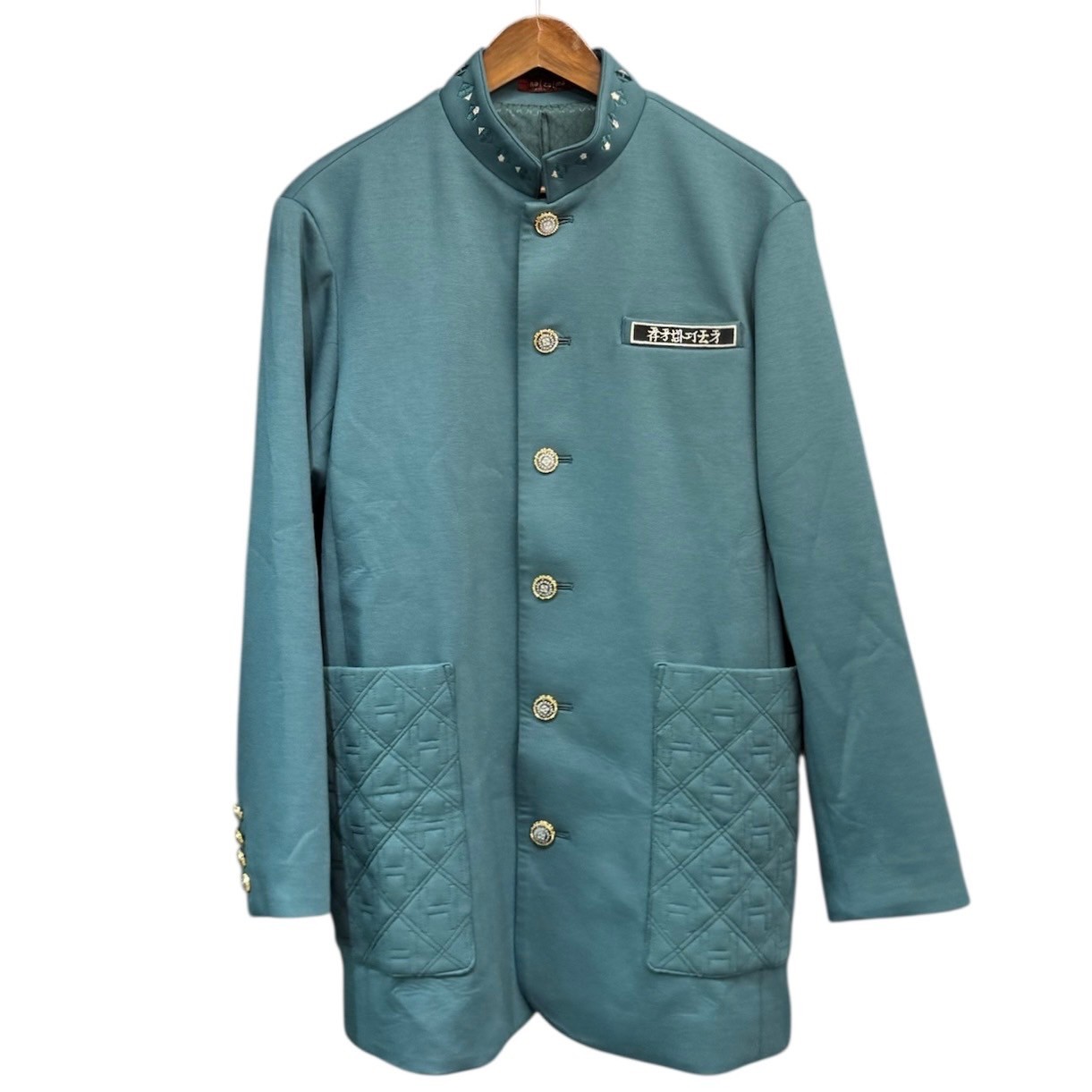 ha za ma ハザマ 2022PC 誰もに向けた学ラン ジャケット S グリーン 14842