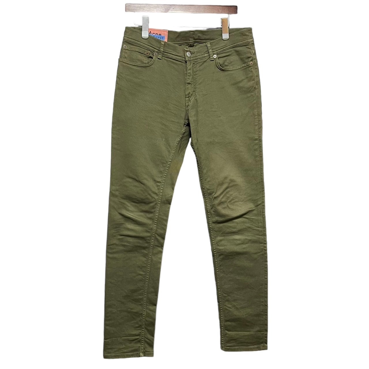 Acne Studios Bla Konst アクネ ストゥディオズ ブロコンスト 18SS North Green Kane ストレッチスリムパンツ 32 カーキ 3459