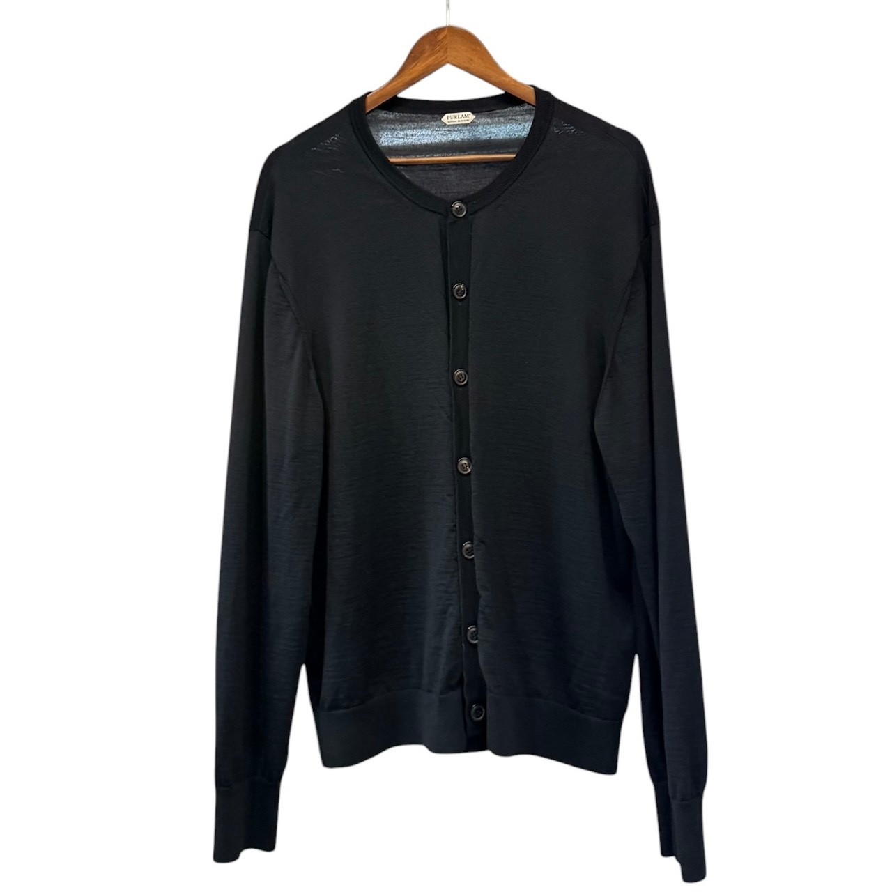 乐天商城 - PURLAM プラム 26SS WOOL High-gauge TENJIKU Crewneck L/S Cardigan カーディガン PU126-MCD03 4 ブラック 15406