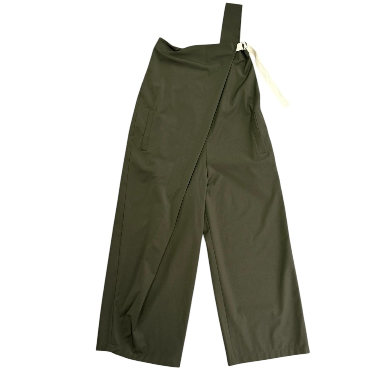 乐天商城 - Uhr ウーア 19SS Salopette Pants ワンショルダーオーバーオール 19SSUhr-PT081 36 カーキ 15383