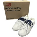 NEW BALANCE ×MIU MIU ニューバランス ミュウミュウ 530 SL スエードメッシュスニーカー サイズ41 付属品完備 R14620 【中古】