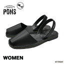 【2000円OFFクーポン配布中 8月買い物マラソン】サンダル レディース Avarca Pons アヴァルカ ポンズ NEGRO 22.5-25cm 【国内正...