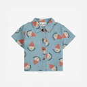 シャツ ベビー キッズ ボボ・ショーズ デニム 総柄 MORNING EGG ALL OVER DENIM SHIRT【国内正規品】 Bobo Choses B...