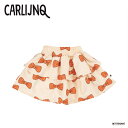 スカート ベビー キッズ CarlijnQ Bow layered skirt 総柄 リボン フリル カーラインク【国内正規品】 BOW096