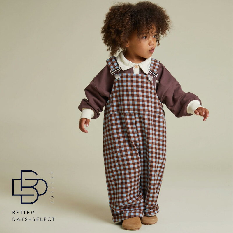 【最大2400円OFFクーポン配布中ブラックフライデー】オーバーオール ダンガリー キッズ ベビー クロードアンドカンパニー August Sky Gingham Dungaree 1years-6years【国内正規品】Claude & Co