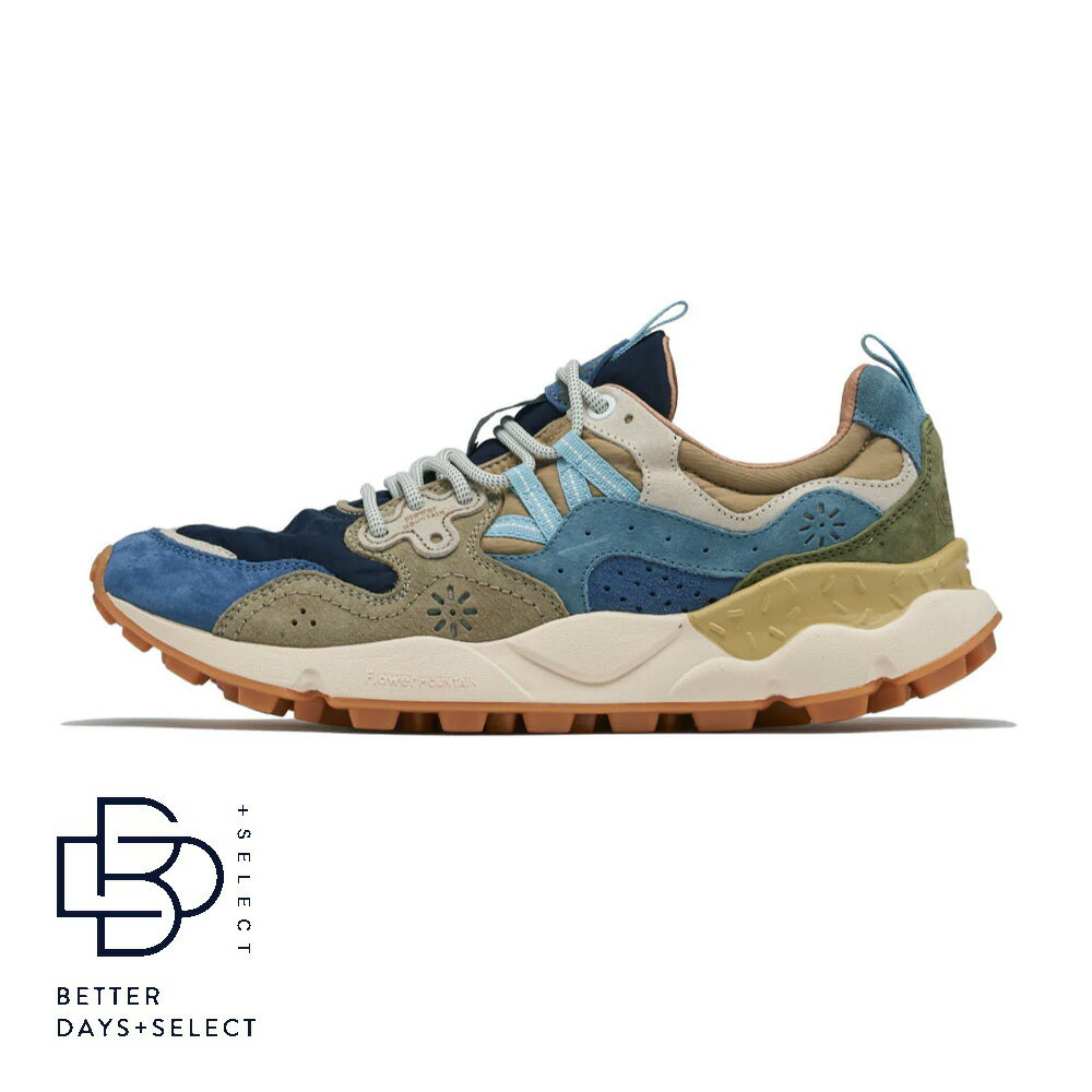 Rakuten - 【3000円OFFクーポン配布中6月スーパーセール】スニーカー ユニセックス ヤマノ3 フラワーマウンテン FLOWER MOUNTAIN YAMANO3 Navy/Blue/Kaki【国内正規品】FM63781