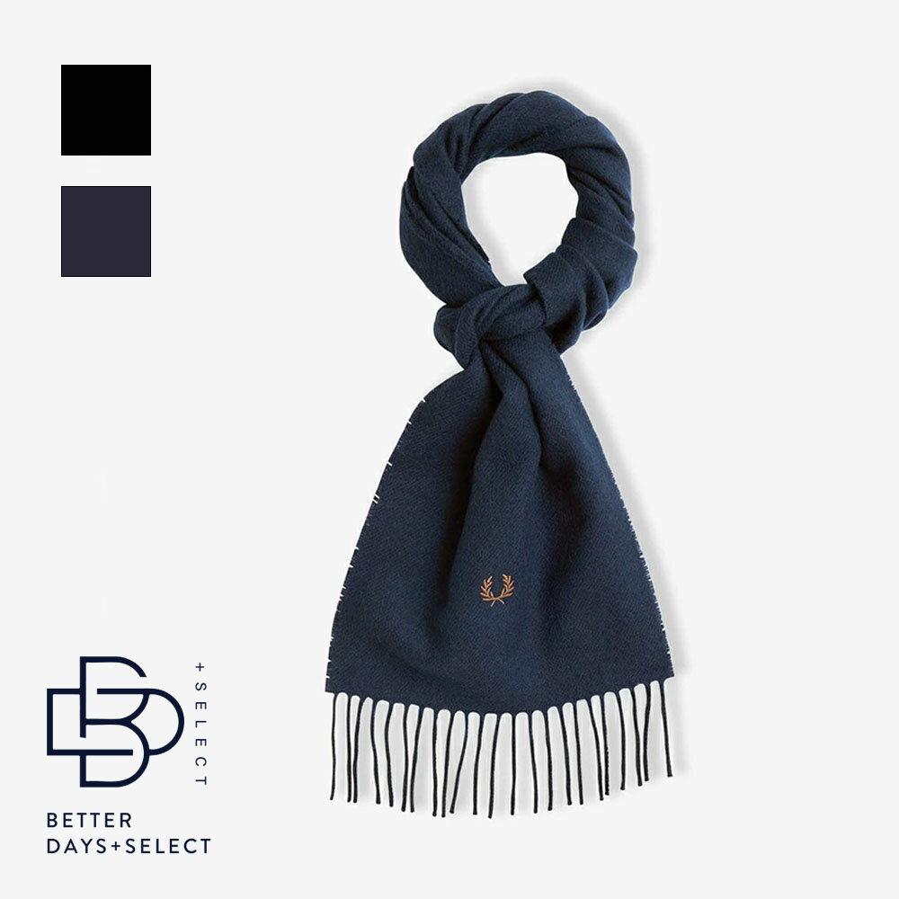 マフラー ユニセックス フレッドペリー ウール C4126 LAMBSWOOL SCARF 【国内正規品】 FRED PERRY