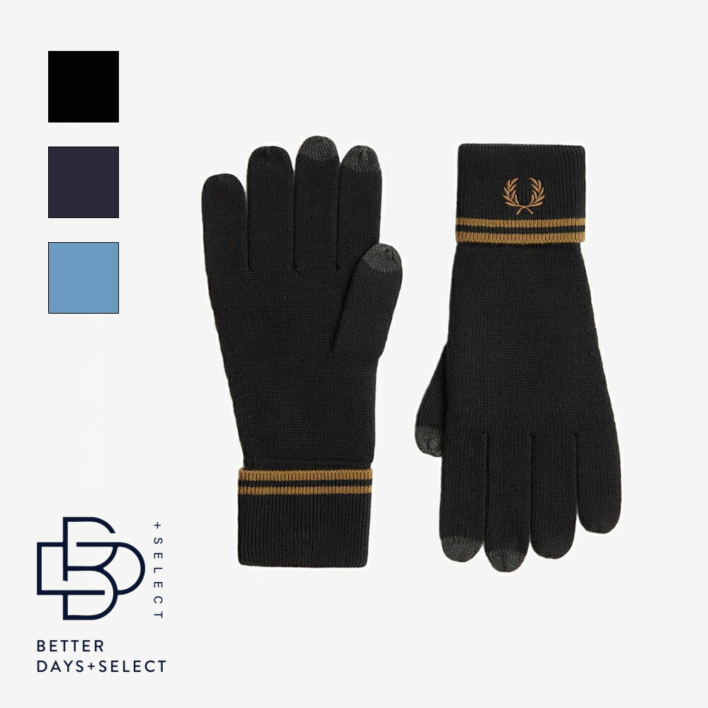 手袋 フレッドペリー ユニセックス グローブ ツインティペット C9151 TWIN TIPPED MERINO WOOL GLOVES..