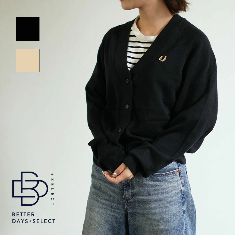 Rakuten - 【3000円OFFクーポン配布中6月スーパーセール】カーディガン レディース フレッドペリー V-NECK CARDIGAN【国内正規品】 FRED PERRY K1120