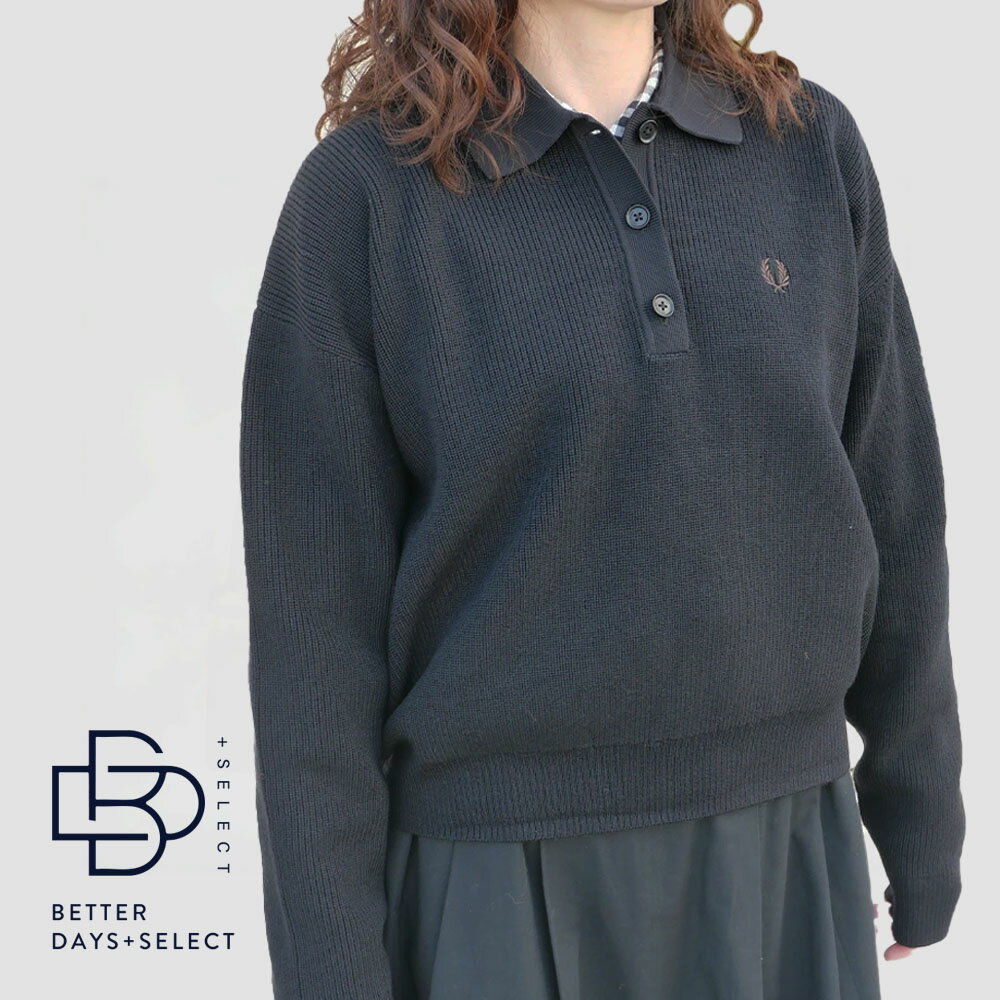 【最大2400円OFFクーポン配布中12月大感謝祭】ニットポロ フレッドペリー レディース トップス ポロシャツ 長袖 KNITTED SHIRT K8136【国内正規品】FRED PERRY