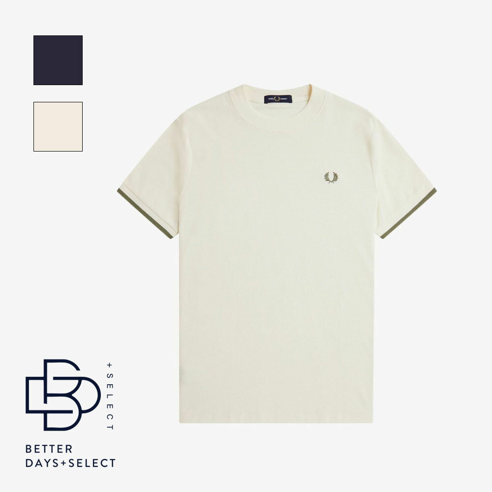 【2400円OFFクーポン配布中3月スーパーセール】【SALE／10%OFF】フレッドペリー Tシャツ メンズ 半袖 FRED PERRY Tipped Cuff Pique T-Shirt 【国内正規品】M4654