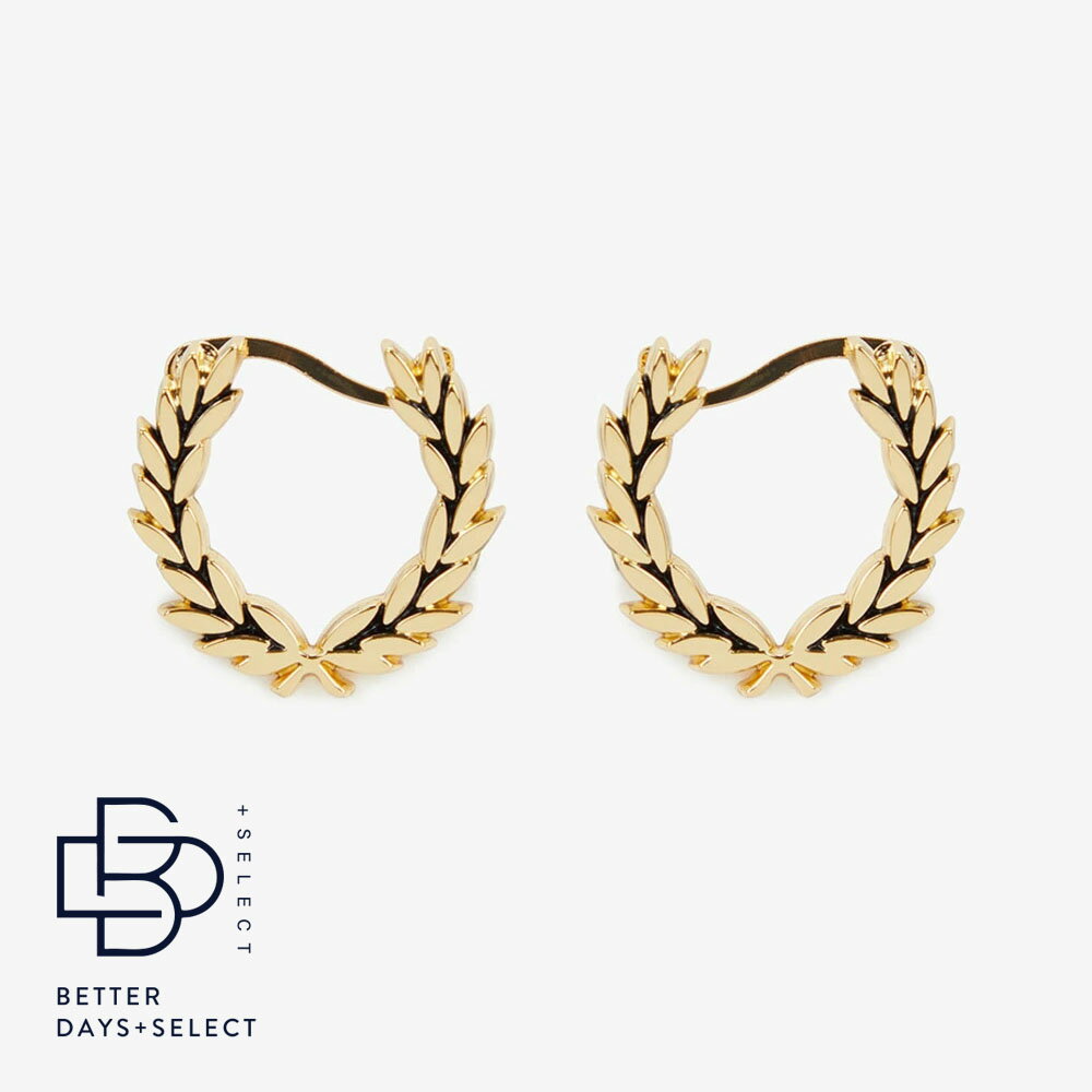 ピアス ユニセックス フレッドペリー MS8707 LAUREL WREATH MINI EARRINGS【国内正規品】FRED PERRY