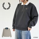 ハーフジップ スウェットポロ スウェット レディース フレッドペリー トレーナー ZIP NECK COLLAR SWEATSHIRT【国内正規品】 FRED ...