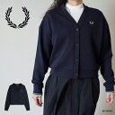 カーディガン スウェット レディース フレッドペリー Vネック G9166 Tipped Sweatshirt Cardigan 【国内正規品】 FRED PE...