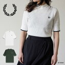 【2000円OFFクーポン配布中6月 お買い物マラソン】フレッドペリー ニット Tシャツ レディース 半袖 FRED PERRY MESH KNIT T-SHIRT 【国内正規品】K9115