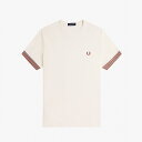 フレッドペリー Tシャツ メンズ 半袖 FRED PERRY Striped Cuff T-Shirt 【国内正規品】M7707