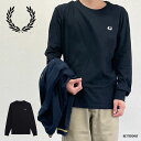 ロングTシャツ メンズ フレッドペリー クルーネック 長袖 M8700 LONG SLEEVE CREW NECK T-SHIRT 【国内正規品】 FRED PERRY