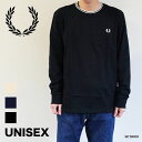ロングTシャツ メンズ フレッドペリー クルーネック 長袖 M9602 TWIN TIPPED LONG SLEEVE T-SHIRT 【国内正規品】 FRED PERRY