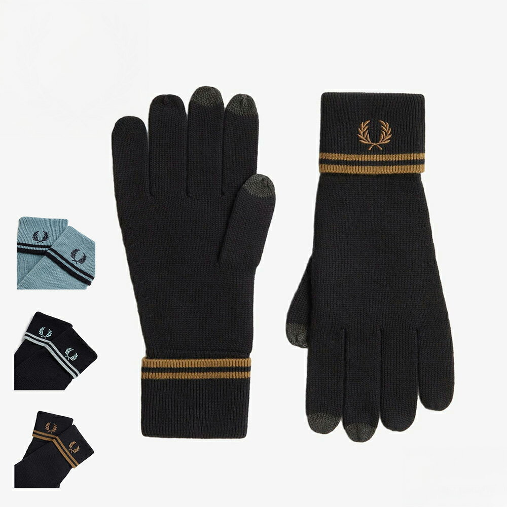 手袋 フレッドペリー ユニセックス グローブ ツインティペット C9151 TWIN TIPPED MERINO WOOL GLOVES..