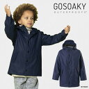 レインジャケット キッズ ゴーソーキー GOSOAKY フード付き レインコート レインウェア ELEPHANT MAN 120-160cm 到着後1か月以内に...
